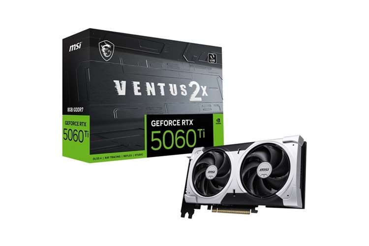 MSI RTX5060TI 8GB VENTUS 2X OC PLUS 128BİT GDDR7 HDMI DP PCIe 5.0