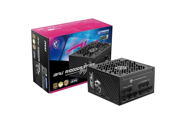 MSI 1000W 80+ GOLD MPG A1000GS PCIE 5.1 TAM MODÜLER POWER SUPPLY