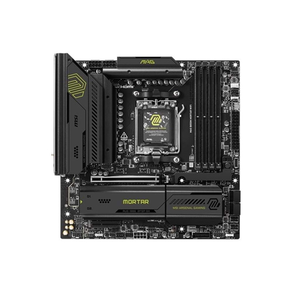 MSI MAG B850M MORTAR WIFI7 DDR5 HDMI-DP PCIE 5.0 AM5 MATX