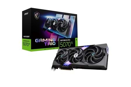 MSI VGA GEFORCE RTX 5070 TI 16G GAMING TRIO OC 16GB GDDR7 256B DX12 PCIE 5.0 X16(3XDP 1XHDMI)
