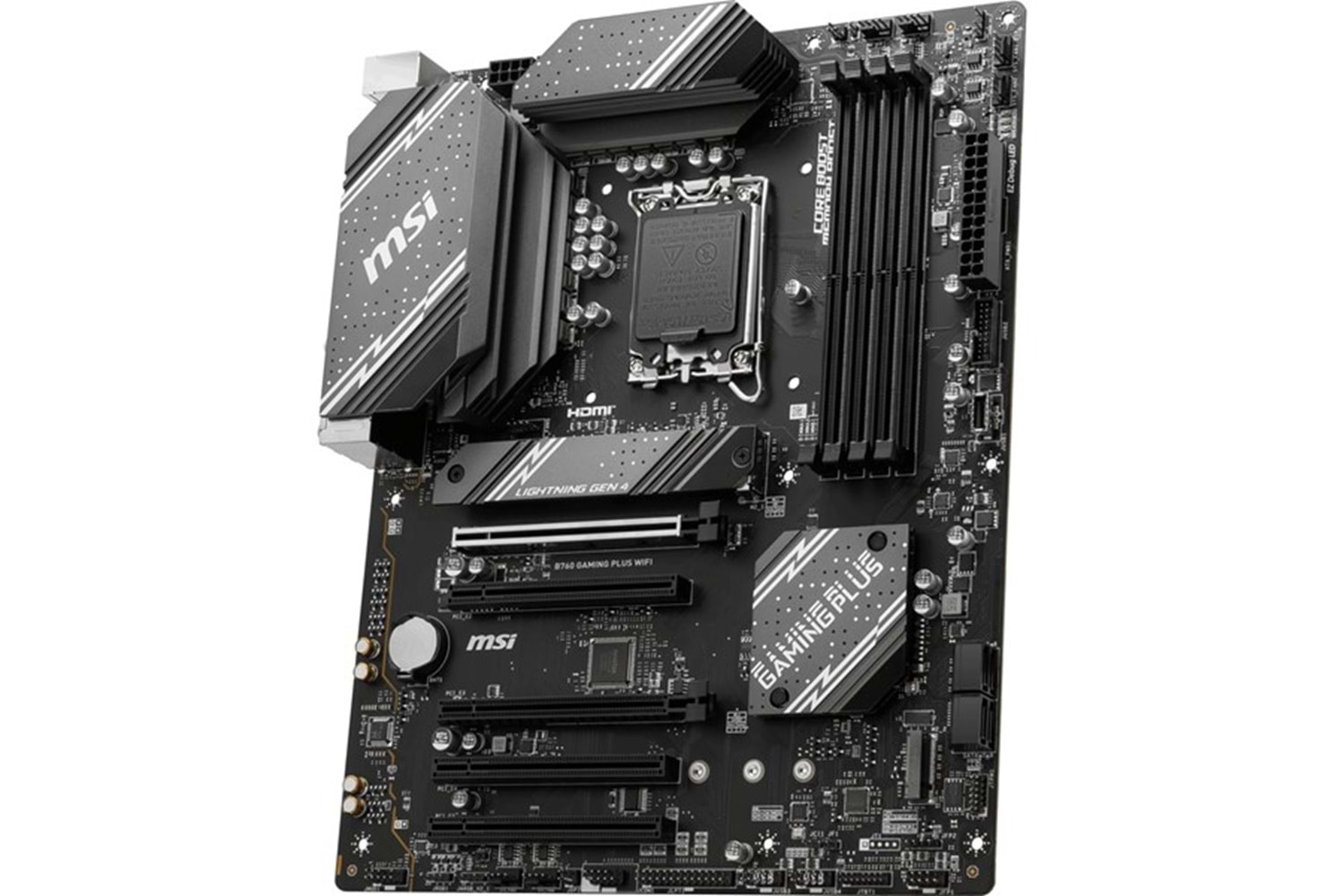 MSI B760 GAMING PLUS WIFI-6E DDR5 HDMI DP PCIE 4.0 1700p ATX