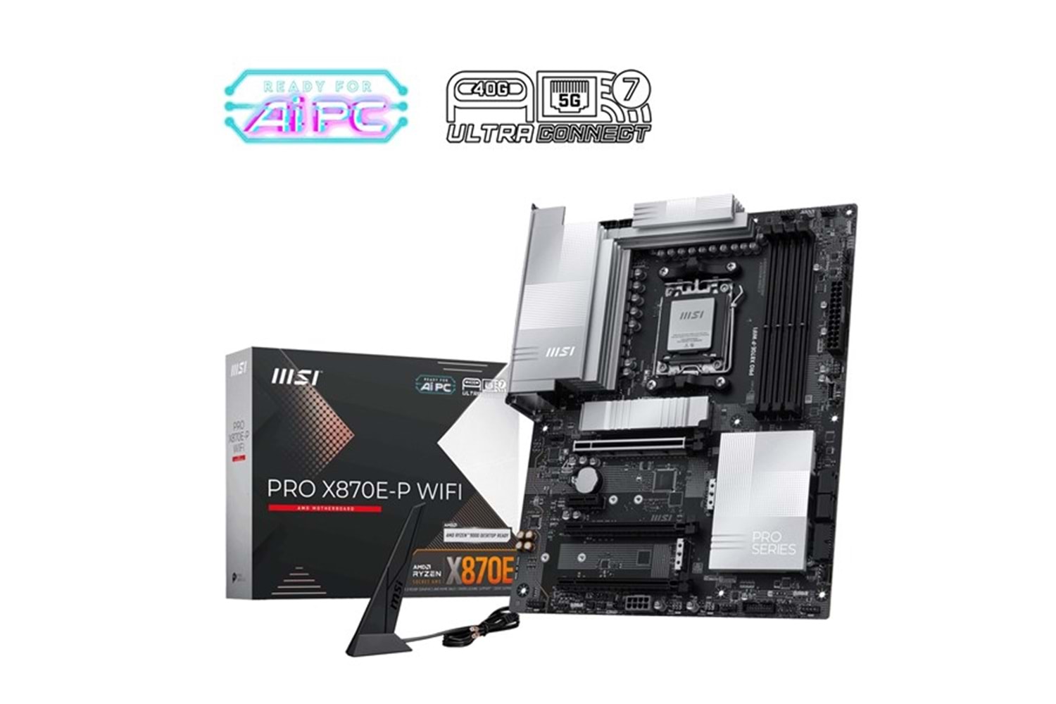 MSI PRO X870E-P WIFI-7 DDR5 8200MHZ(OC) HDMI DP PCIe 16X v5.0 AM5 ATX