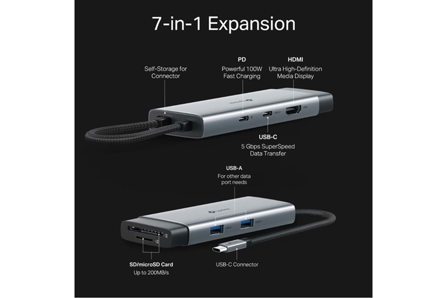 TP-LINK 7port UH7020C TYPEC 7in1 DOCK