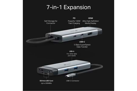 TP-LINK 7port UH7020C TYPEC 7in1 DOCK