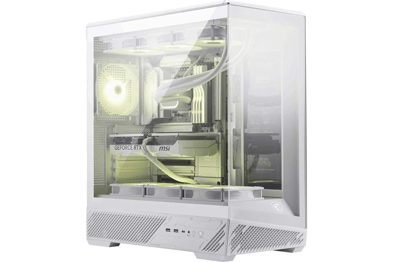 MSI MAG PANO 130R PZ WHITE PANORAMIK GAMING MID-TOWER PC KASASI BEYAZ