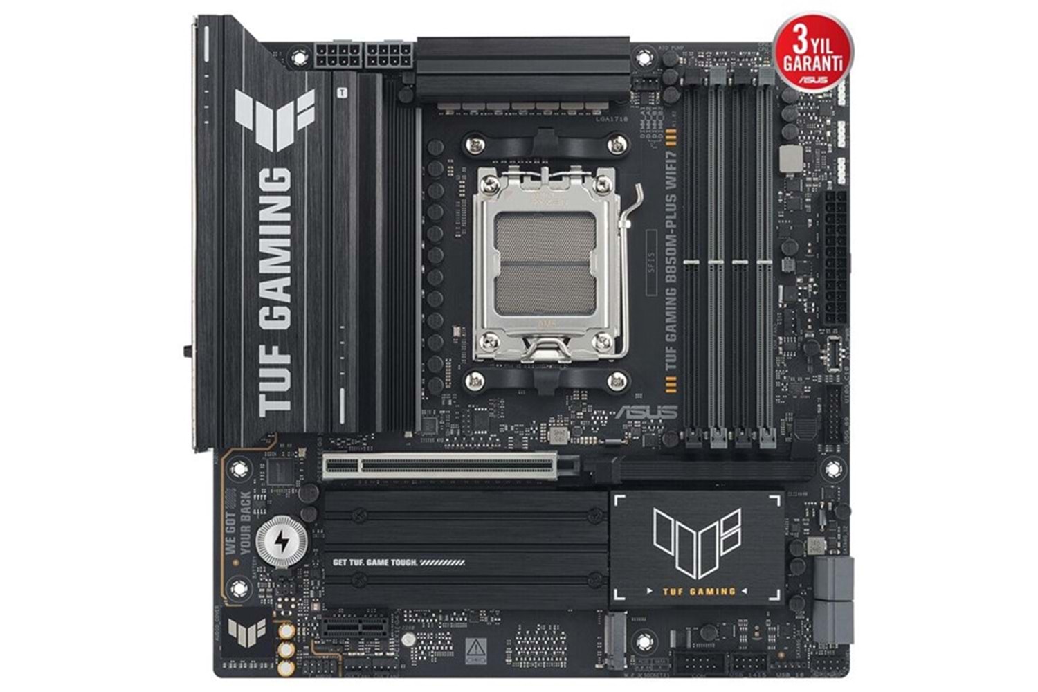 ASUS TUF GAMING B850M-PLUS WIFI7 DDR5 HDMI-DP TYPEC PCIE 5.0 AM5 MATX