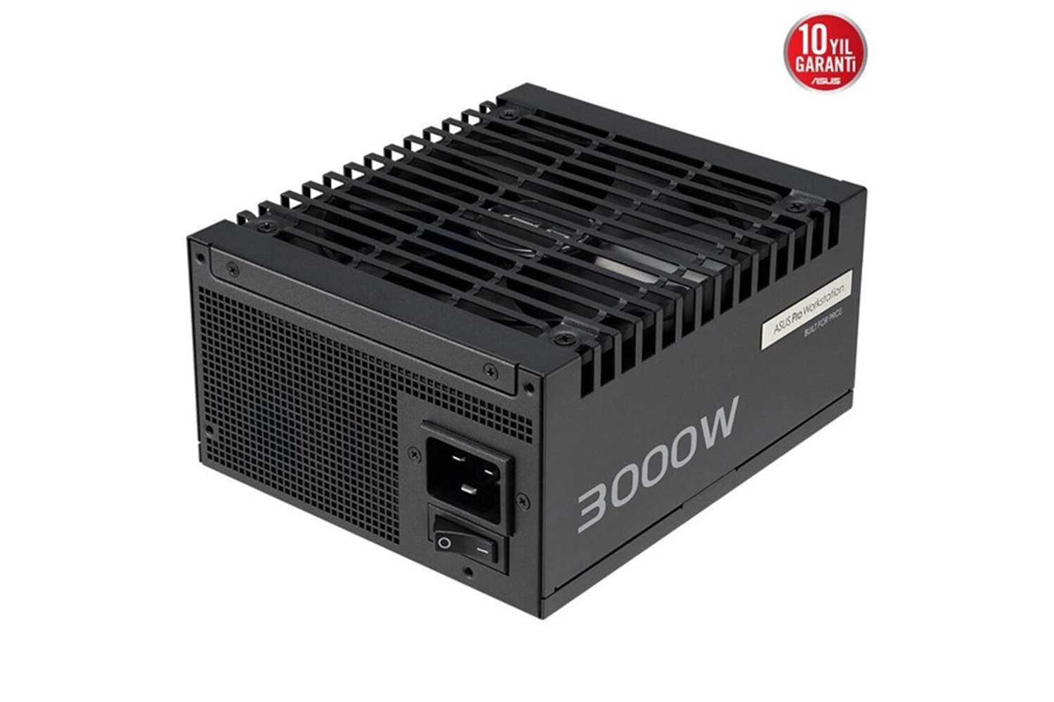 ASUS 3000W 80+ PLATINUM PRO WS 3000P TAM MODÜLER POWER SUPPLY 4-Ekran Kartına Kadar Destekler