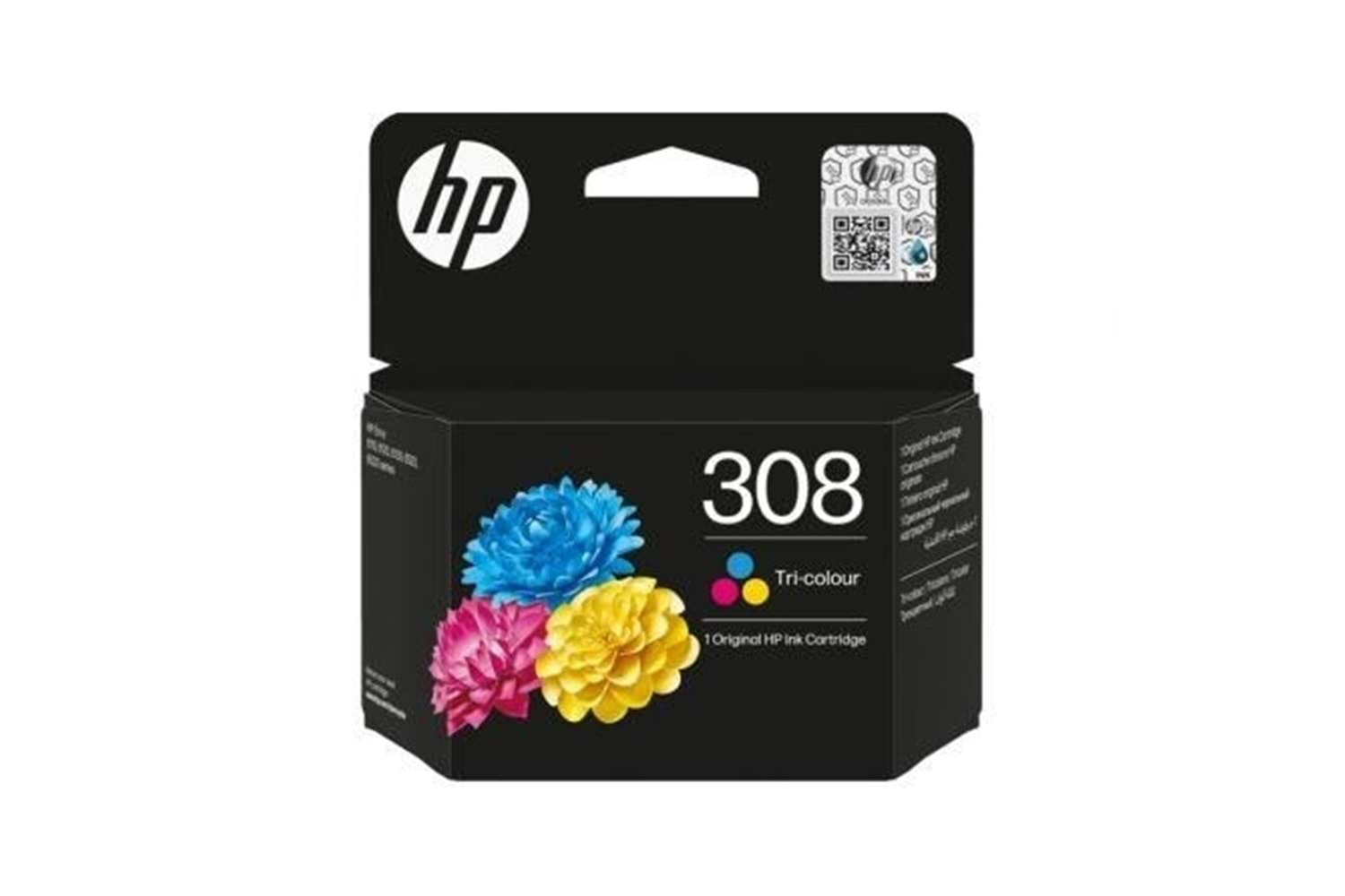 Hp 6L6S6UE (308) Siyah/Renkli Murekkep Kartusu