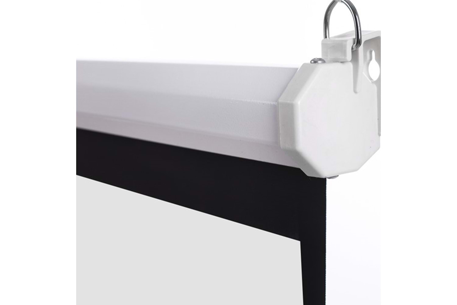 Xblack XGE-240 240x200 cm Cam Tozlu Motorlu Elektrikli Uzaktan Kumandalı Projeksiyon Perdesi (Arkası Siyah Fonlu)