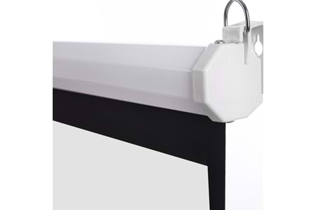 Xblack XGE-240 240x200 cm Cam Tozlu Motorlu Elektrikli Uzaktan Kumandalı Projeksiyon Perdesi (Arkası Siyah Fonlu)