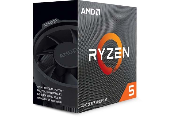 AMD RYZEN 5 4500 11MB 6çekirdekli VGA YOK AM4 65w Kutulu+Fanlı