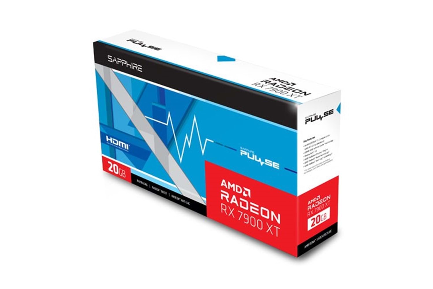 SAPPHIRE 20GB RX7900XT PULSE 11323-02-20G GDDR6 320bit PCIE 4.0
