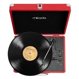 Mikado Nostalgia MN-P317 Kırmızı Pikap+Rca+Bluetooth Destekli Müzik Kutusu