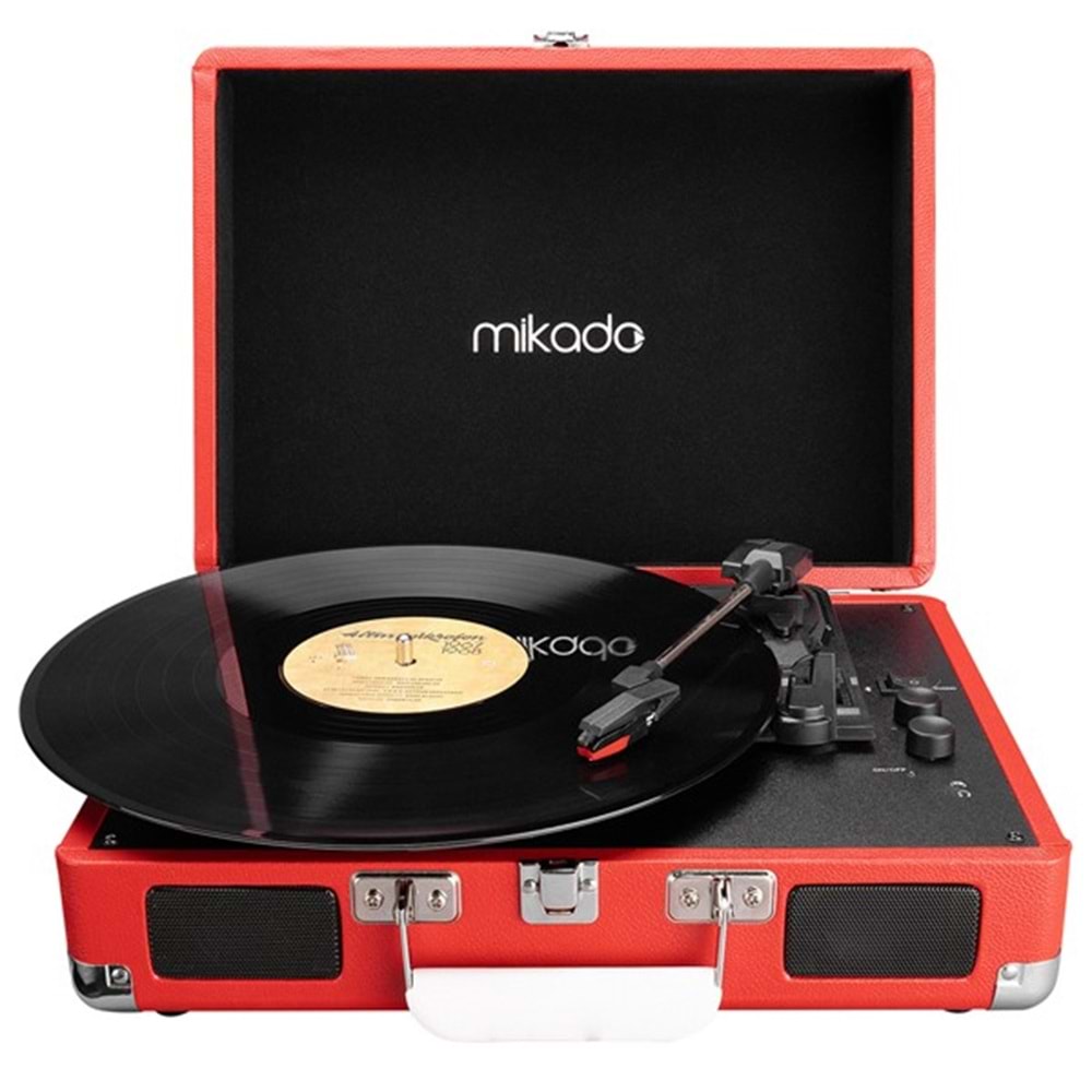 Mikado Nostalgia MN-P317 Kırmızı Pikap+Rca+Bluetooth Destekli Müzik Kutusu