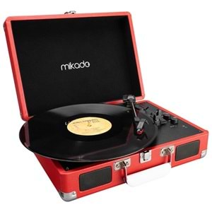 Mikado Nostalgia MN-P317 Kırmızı Pikap+Rca+Bluetooth Destekli Müzik Kutusu