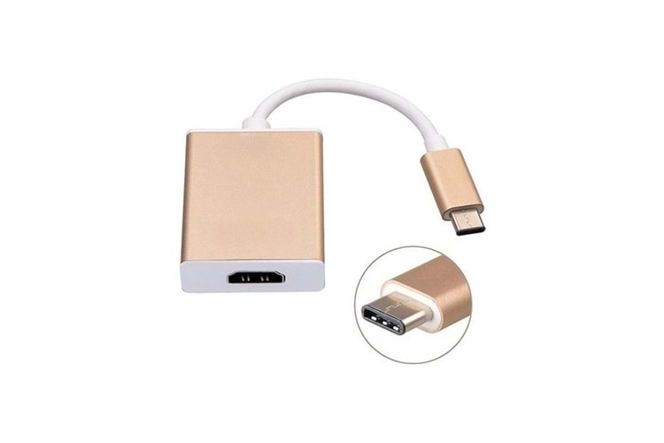 HYTECH HY-USBC10 Type-C -HDMI Metal Görüntü Adaptörü