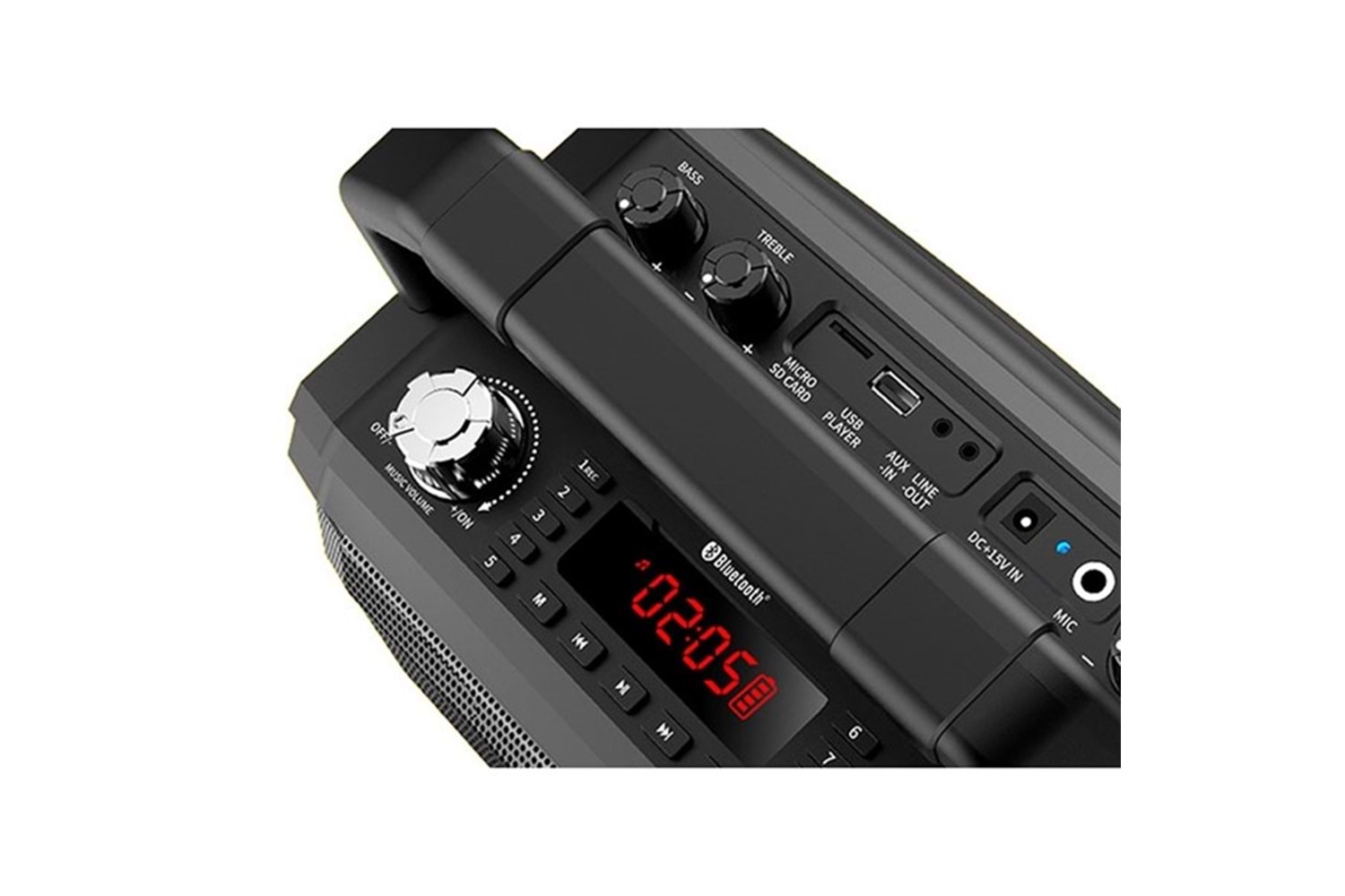 Mifa M520 Plus 30W Siyah Kablosuz Mikrofonlu Bluetooth Toplantı Anfisi