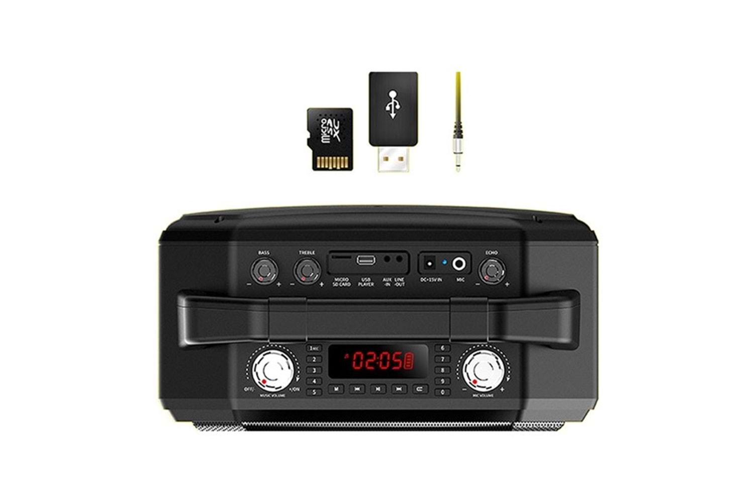 Mifa M520 Plus 30W Siyah Kablosuz Mikrofonlu Bluetooth Toplantı Anfisi