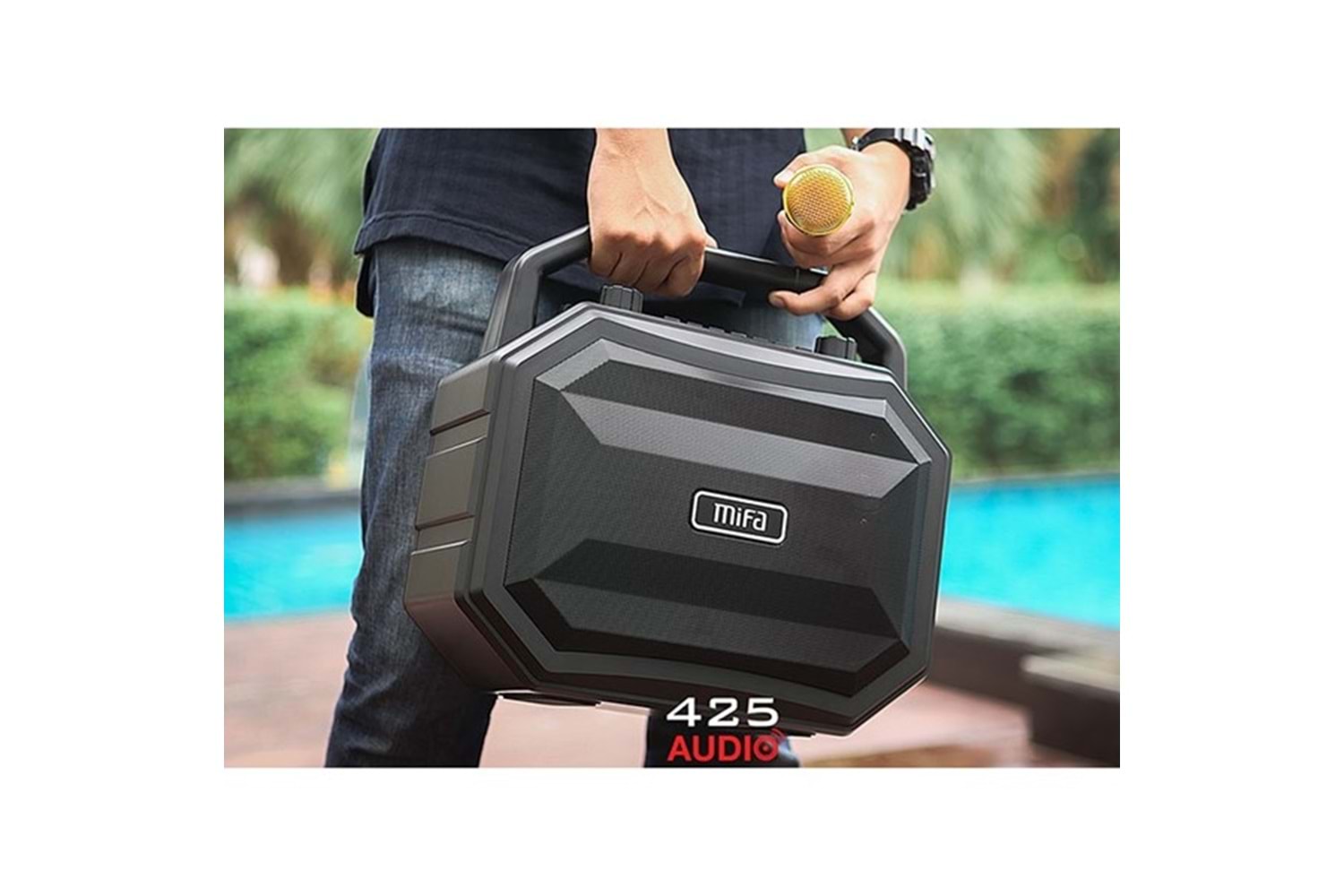 Mifa M520 Plus 30W Siyah Kablosuz Mikrofonlu Bluetooth Toplantı Anfisi