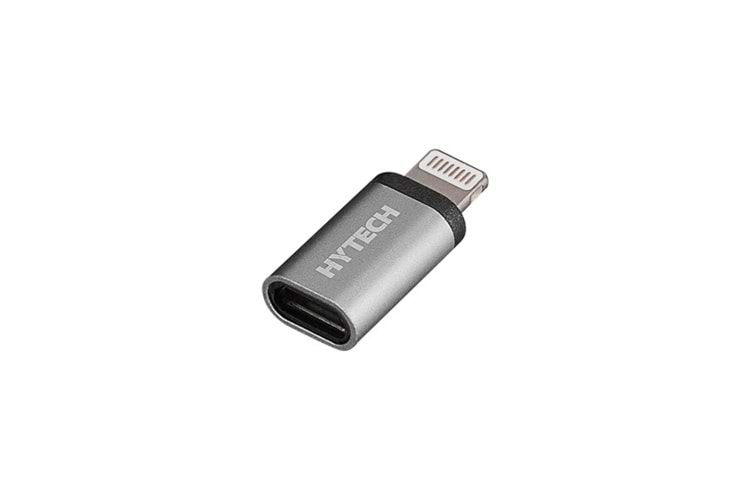 Hytech HY-XO25 Gümüş MicroUSB 5pin F to Lightning M Metal Gövdeli Çevirici