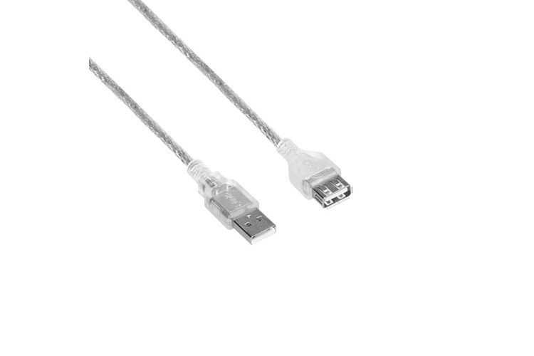 S-link SL-AF2015 Usb2.0 1.5m Şeffaf Uzatma Kablo