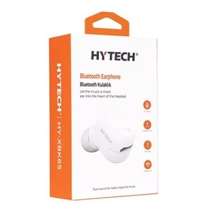 Hytech HY-XBK65 Beyaz Tek Kulaklıklı Bluetooth Kulaklık