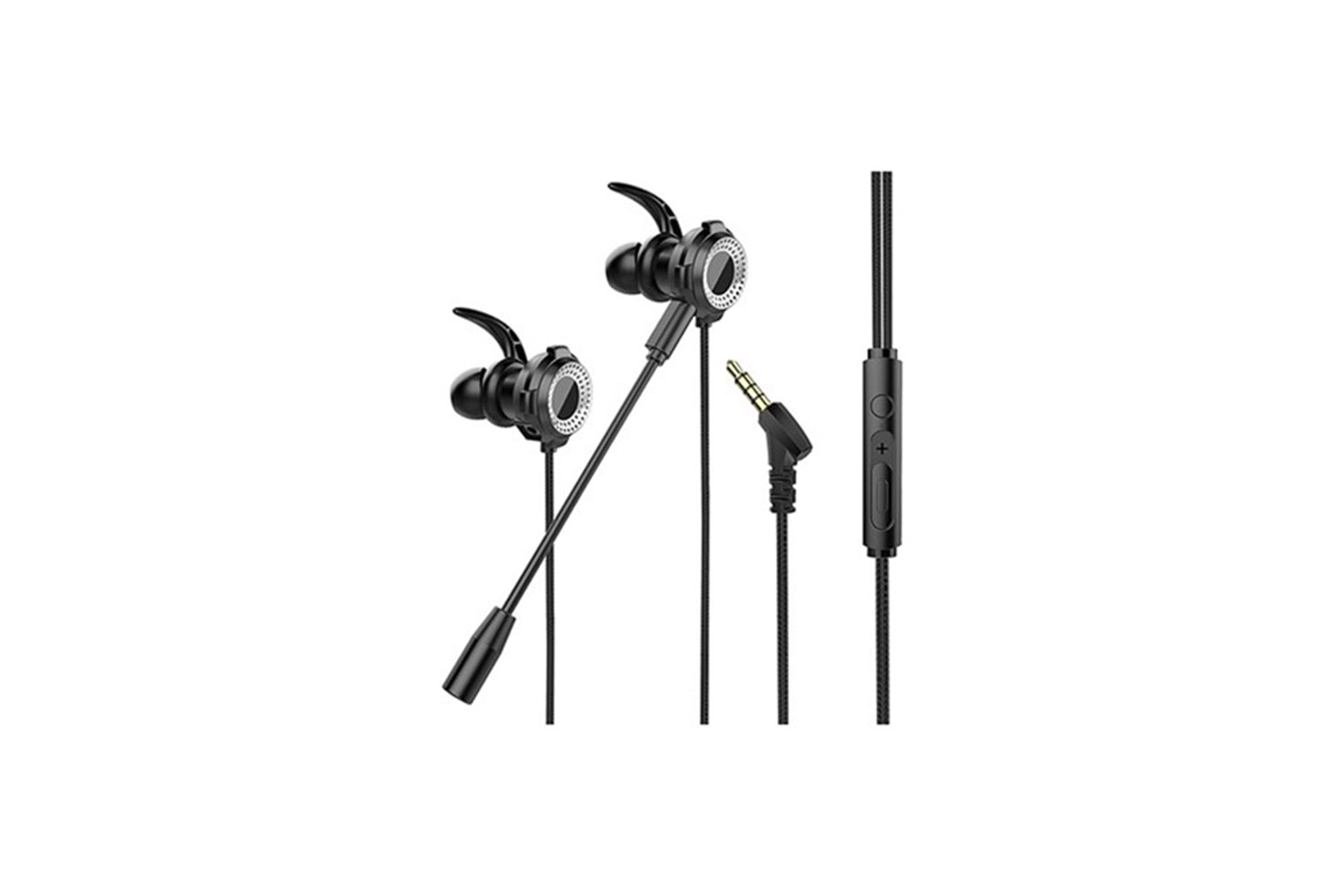 RAMPAGE RM-K21 SUPERB 3,5mm Gaming Siyah Kulak İçi Mikrofonlu Kulaklık