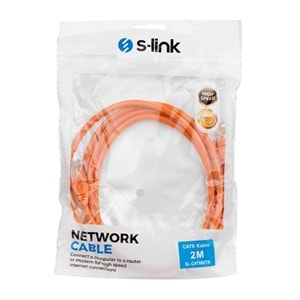 S-link SL-CAT602TR 2m Turuncu CAT6 Patch Kablo