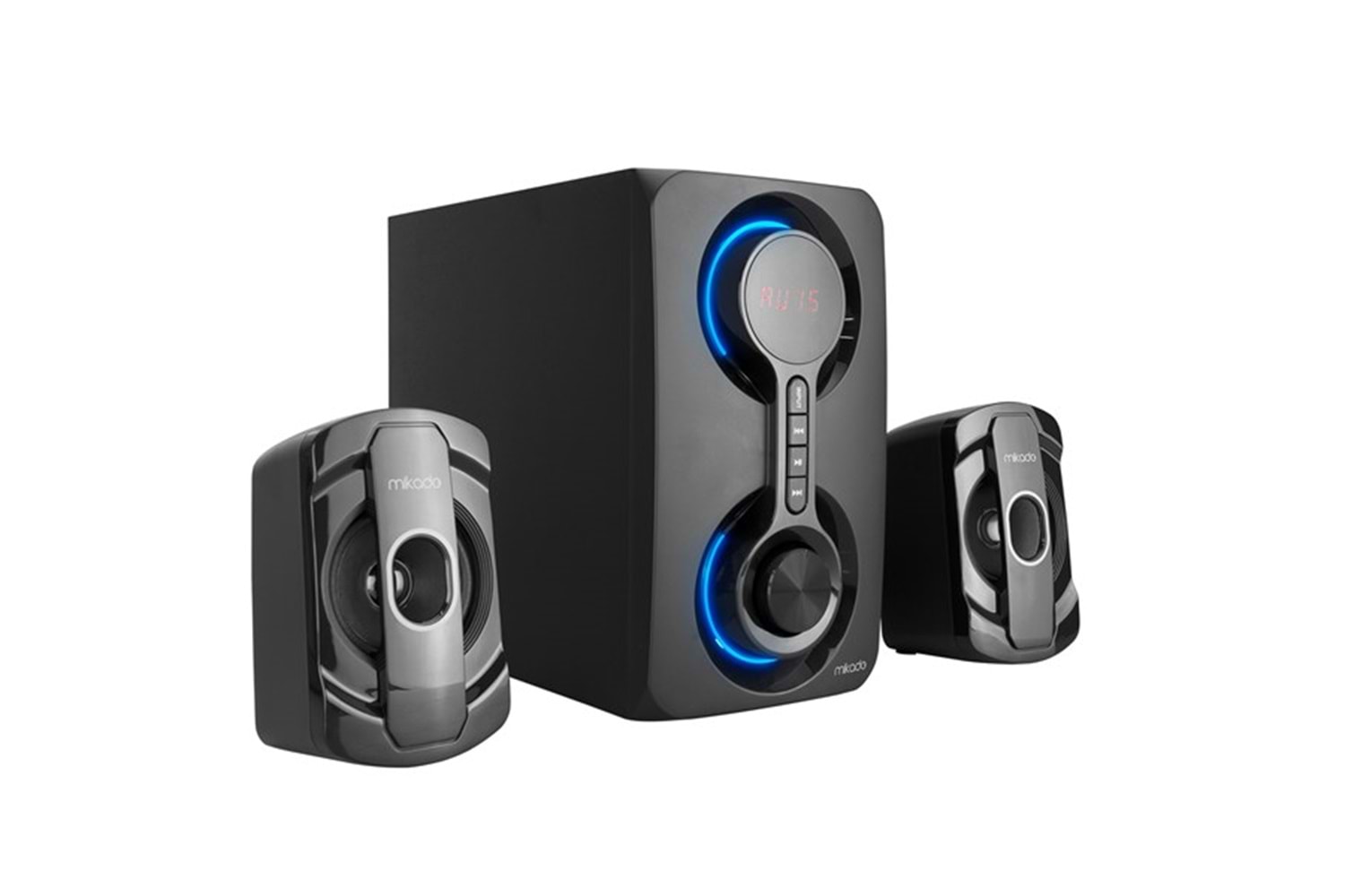 Mikado MD-221BT 2+1 40W Siyah Multimedya FM/BT/SD/USB Speaker Hoparlör