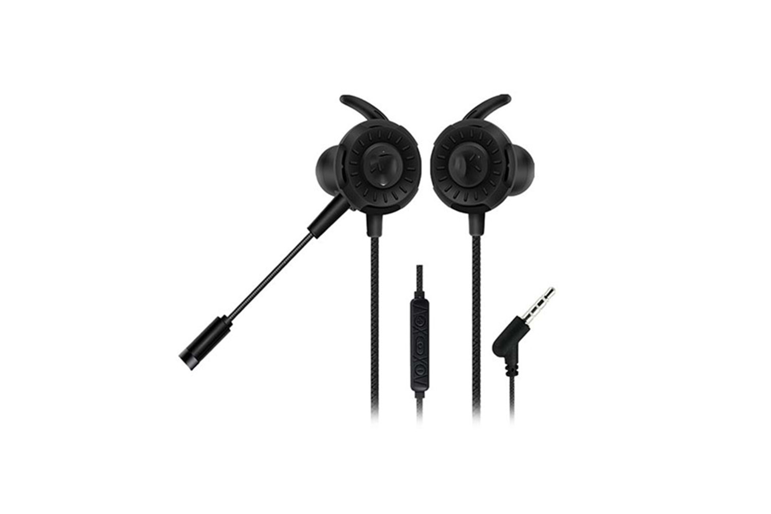 Hytech HY-GK1 3,5 Oyuncu Esnek Mikrofonlu Siyah Kulakiçi Kulaklık