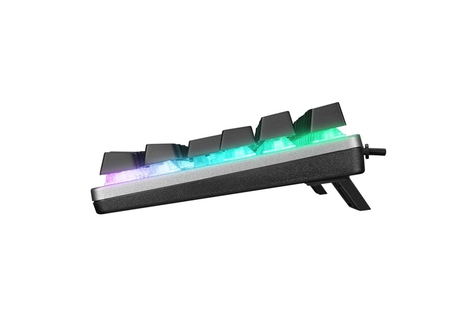 Altec Lansing ALGK8404GR Siyah/Gümüş RED SWITCH Rainbow 87 Tuşlu Süper Kompakt Mekanik Gaming Oyuncu Klavye