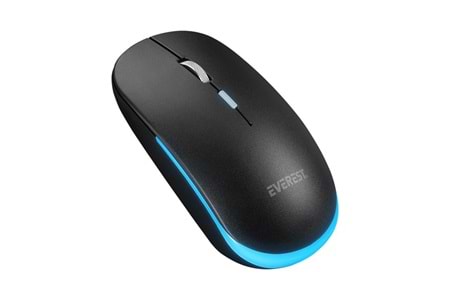 EVERST Q TR KM-1500 Siyah Kablosuz Rainbow Aydınlatmalı Q Multimedia Klavye + Mouse Set