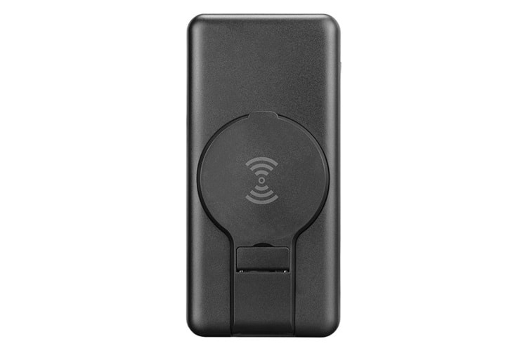 S-link P110 10000mAh PRM PD22.5W+QC3.0 Magsafe 15W Kablosuz Standlı Siyah Taşınabilir Pil Şarj Cihazı Powerbank