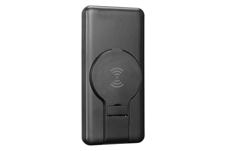 S-link P110 10000mAh PRM PD22.5W+QC3.0 Magsafe 15W Kablosuz Standlı Siyah Taşınabilir Pil Şarj Cihazı Powerbank