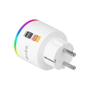 S-link SL-03 16A Akım Korumalı Akıllı Priz RGB Işıklı 2.4 G WIFI&BT TUYA Destekli