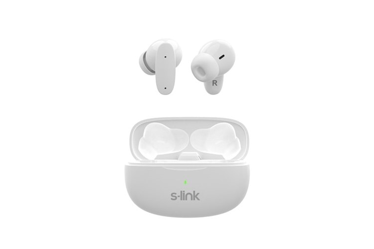 S-LINK EARDOPES SL-TWS08 Beyaz 4 Mikrofonlu Enc Dual Mıc. TWS 50/500mah BT Mikrofonlu Kulaklık