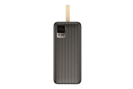 S-LINK G430 40000mAh Micro+Type-C+USB PD20W+QC3.0 18W Siyah LCD Taşınabilir Pil Şarj Cihazı Powerbank
