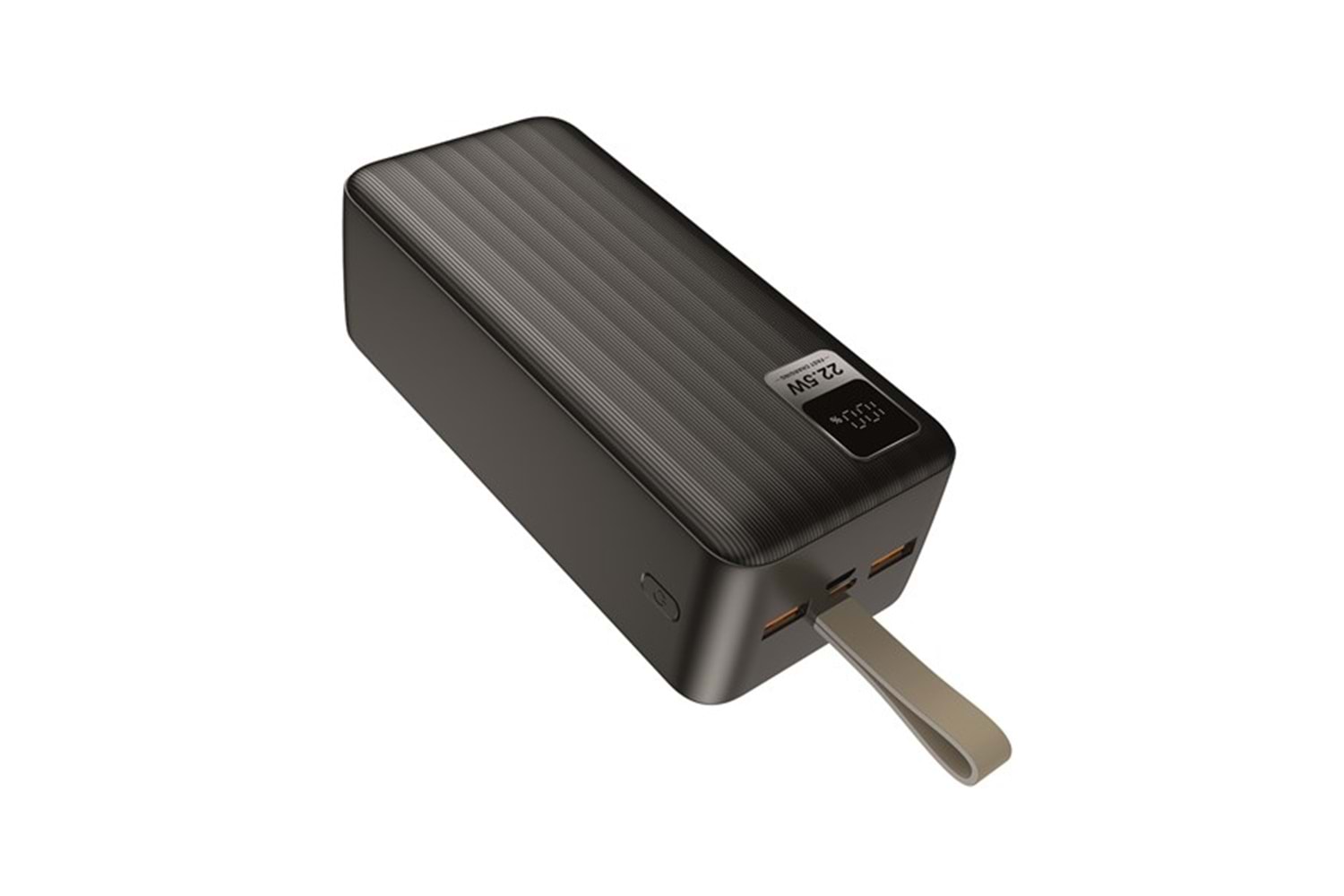 S-LINK G430 40000mAh Micro+Type-C+USB PD20W+QC3.0 18W Siyah LCD Taşınabilir Pil Şarj Cihazı Powerbank
