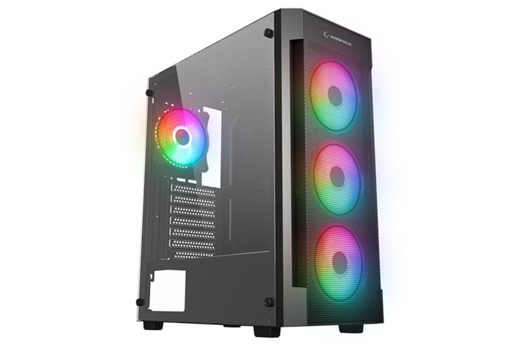 RAMPAGE 650W 80+ BRONZE VIGILANT MESH GAMING MID-TOWER PC KASASI