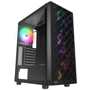 RAMPAGE AZZA V1 4-RGB FANLI GAMING MID-TOWER PC KASASI