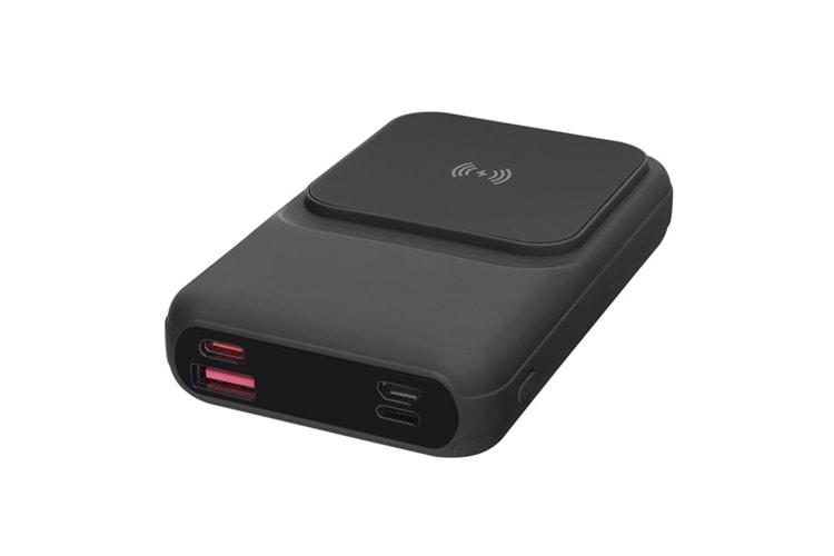 S-LINK P135 10000mAh PRM PD20W+QC18W+HSC22.5W 15W Magsafe Dahili Kablo Siyah Gizli LED Taşınabilir Pil Şarj Cihazı Power