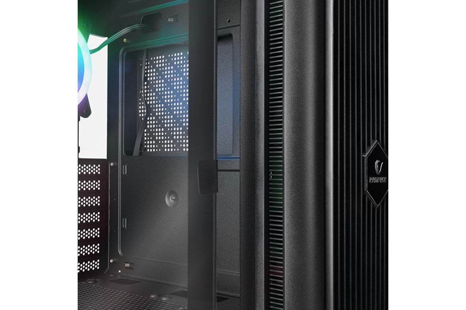 RAMPAGE 650W 80+ PROLIX MESH 4-RGB FANLI GAMING MID-TOWER PC KASASI