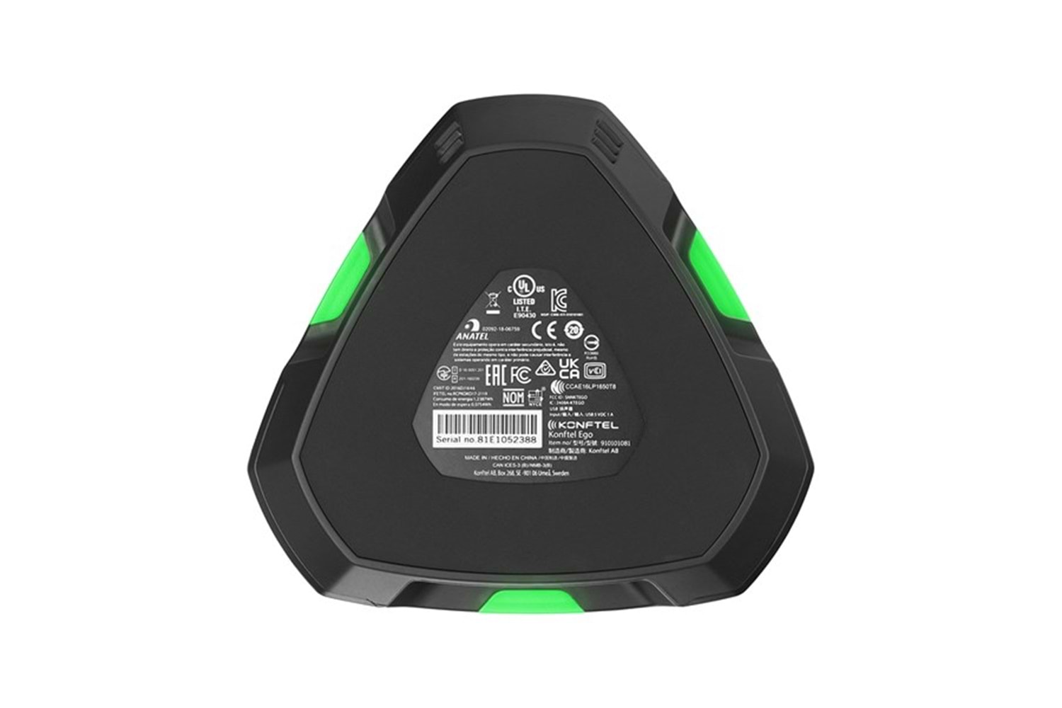 Konftel EGO Siyah 1000mAh BT/USB/AUX/LED Panelli Speaker Hoparlör