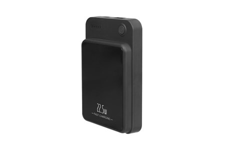 S-LINK M1021 10000mAh Magsafe 15W HSC22.5W+PD20W+QC3.0 Siyah LCD Taşınabilir Şarj Cihazı Powerbank