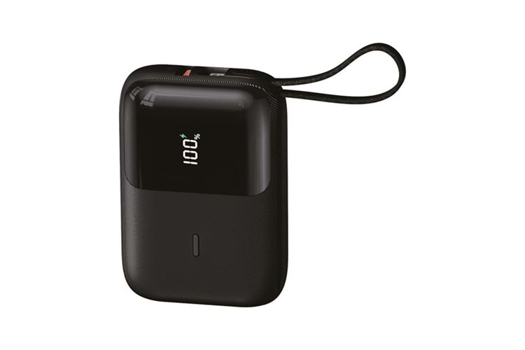 S-LINK P109M 10000mAh PD20W+QC18W+HSC22.5W Siyah LCD Taşınabilir Pil Şarj Cihazı Powerbank