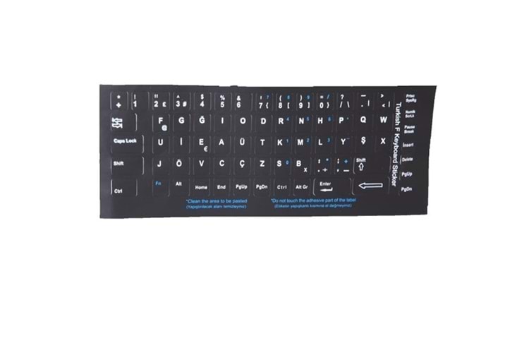 Addison 300162 Türkçe F Siyah Klavye Stiker