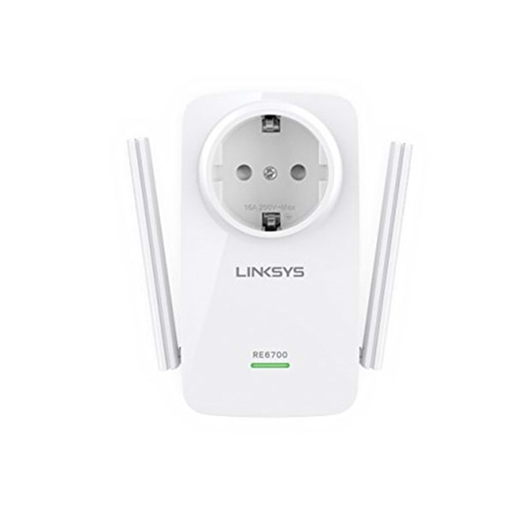 Linksys RE6700-EG AC1200 MENZİL GENİŞLETİCİ ROUTER PRIZ TIP