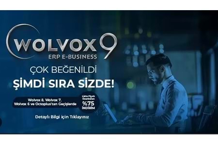 AKINSOFT WOLVOX 9 ERP PAKET 2 CARİ KASA STOK ÇEKSENET FATURA TRANSFER ANALİZ 1 KULLANICI